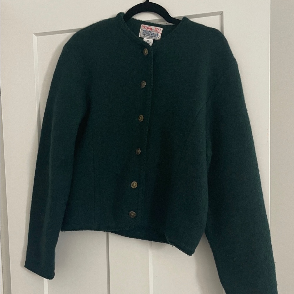 100% wool Tally Ho Cardigan Sweater